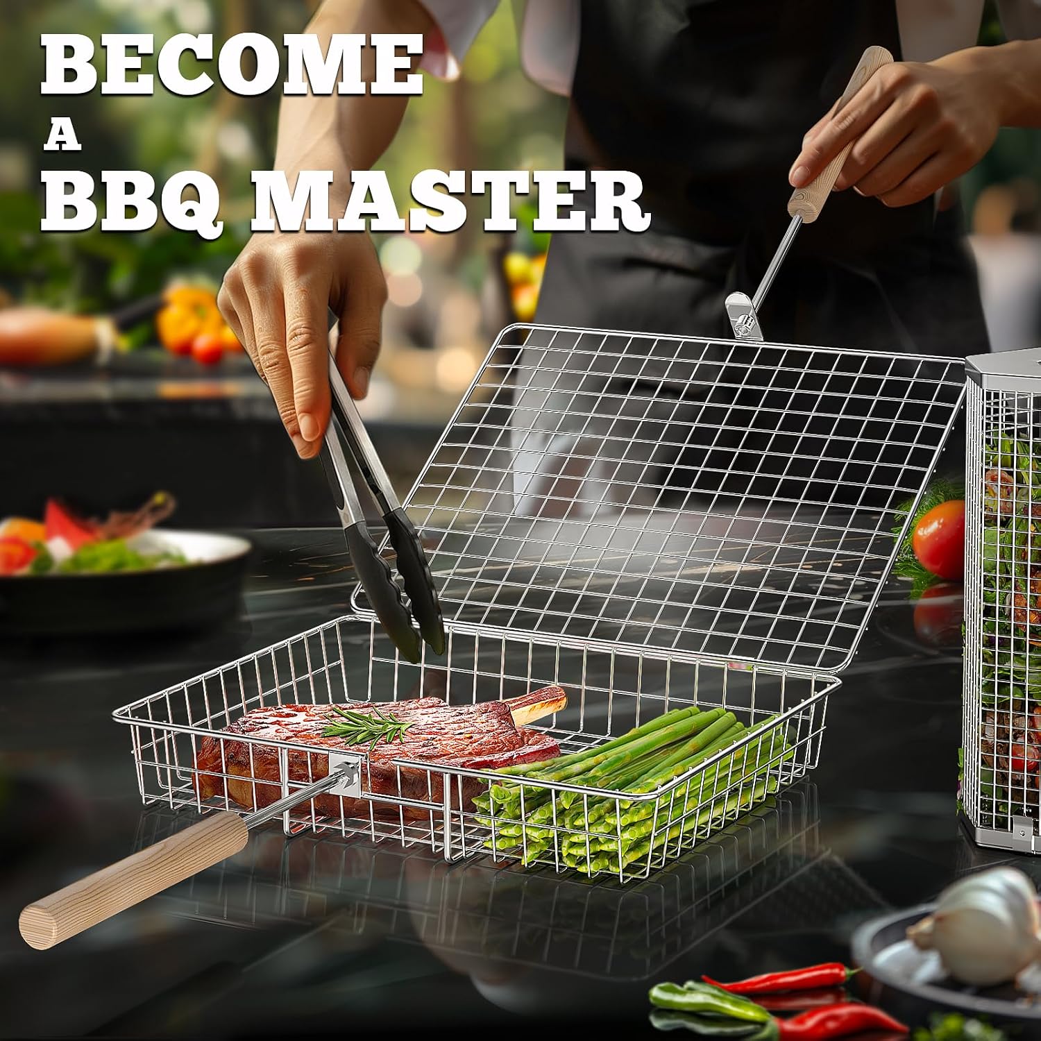 Grill Basket Set with Removabl - Camping Cooking Basket recensie en prijs