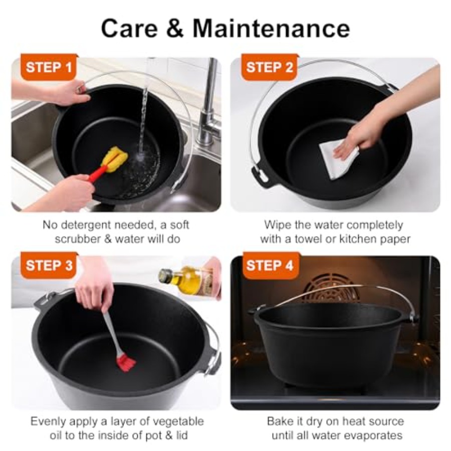Pre-Seasoned Cast Iron Camp Du - Camp Dutch Oven Cast recensie en prijs