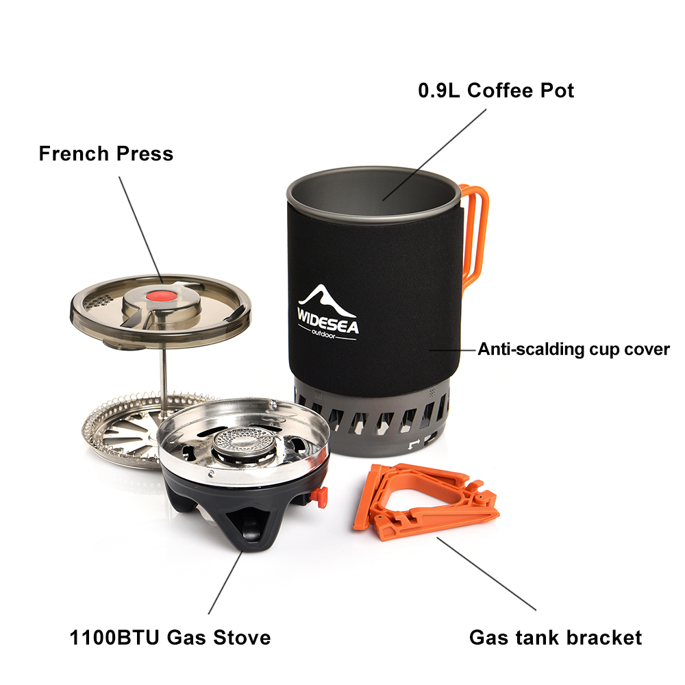 Widesea Portable Camping Coffe - Camping Cooking Set 2 Person recensie en prijs
