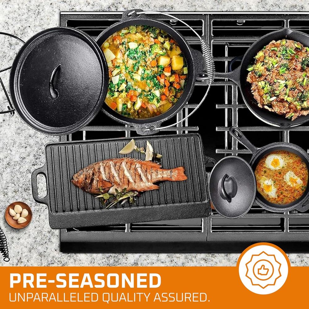 Pre-Seasoned Cast Iron Camping - Camp Dutch Oven Cast recensie en prijs