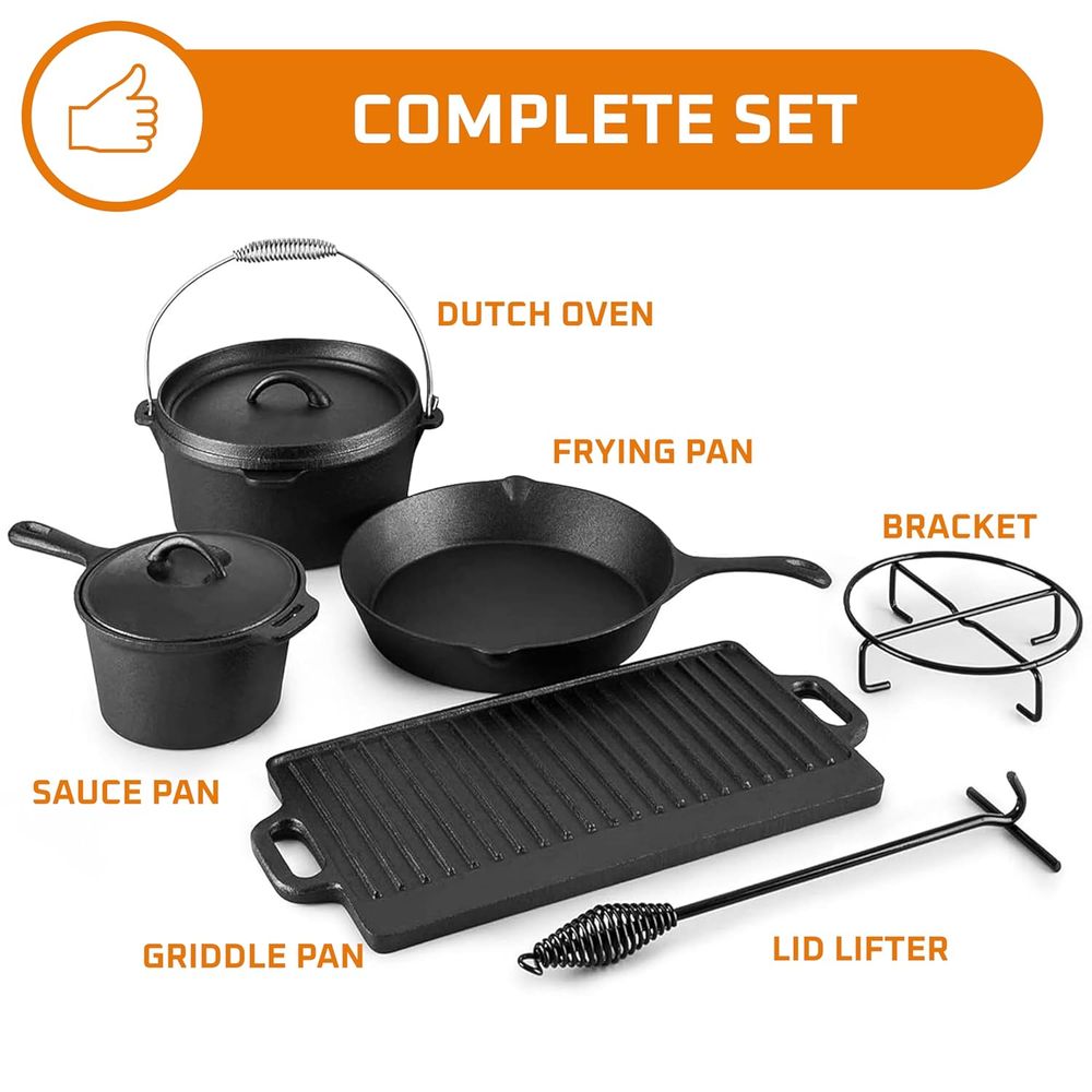 Pre-Seasoned Cast Iron Camping - Camp Dutch Oven Cast recensie en prijs