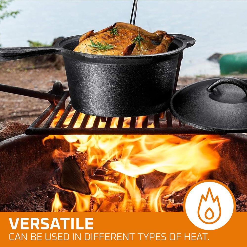 Pre-Seasoned Cast Iron Camping - Camp Dutch Oven Cast recensie en prijs