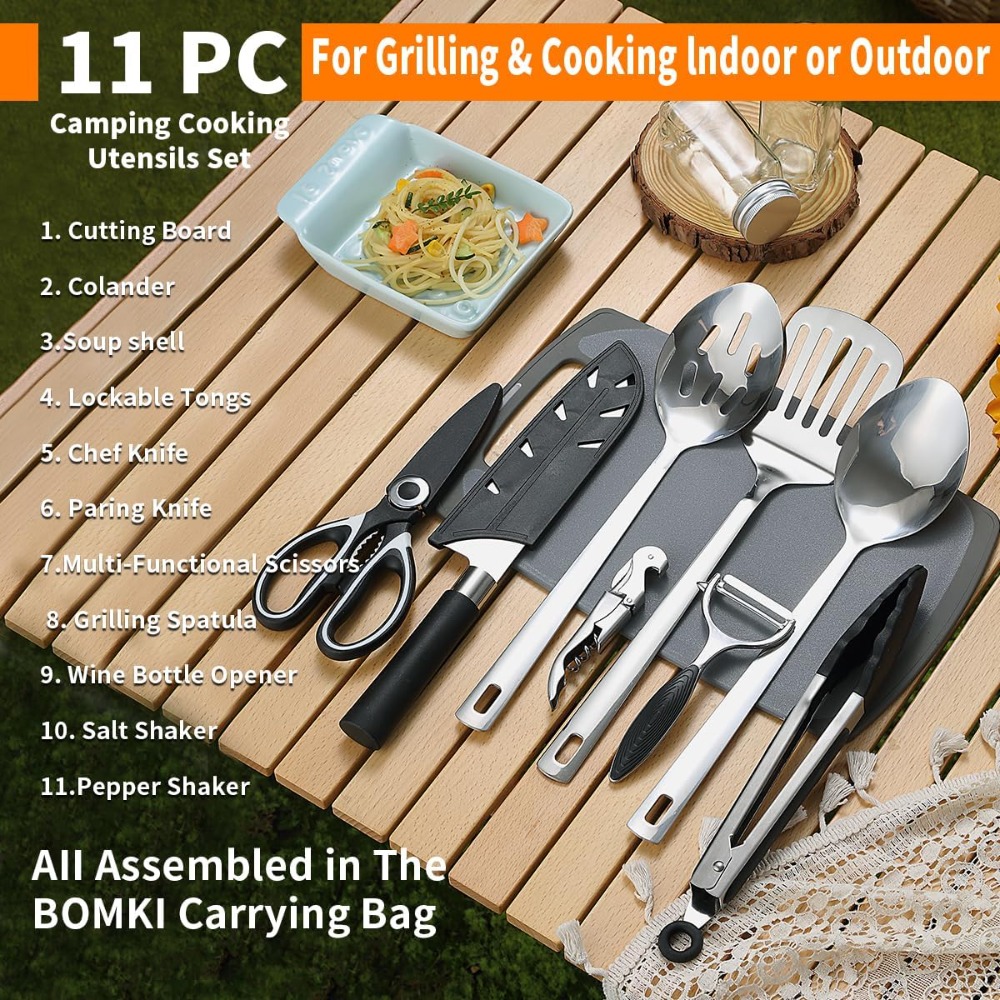 Camping Cooking Utensil Set 10 - Camping Cooking Kits recensie en prijs
