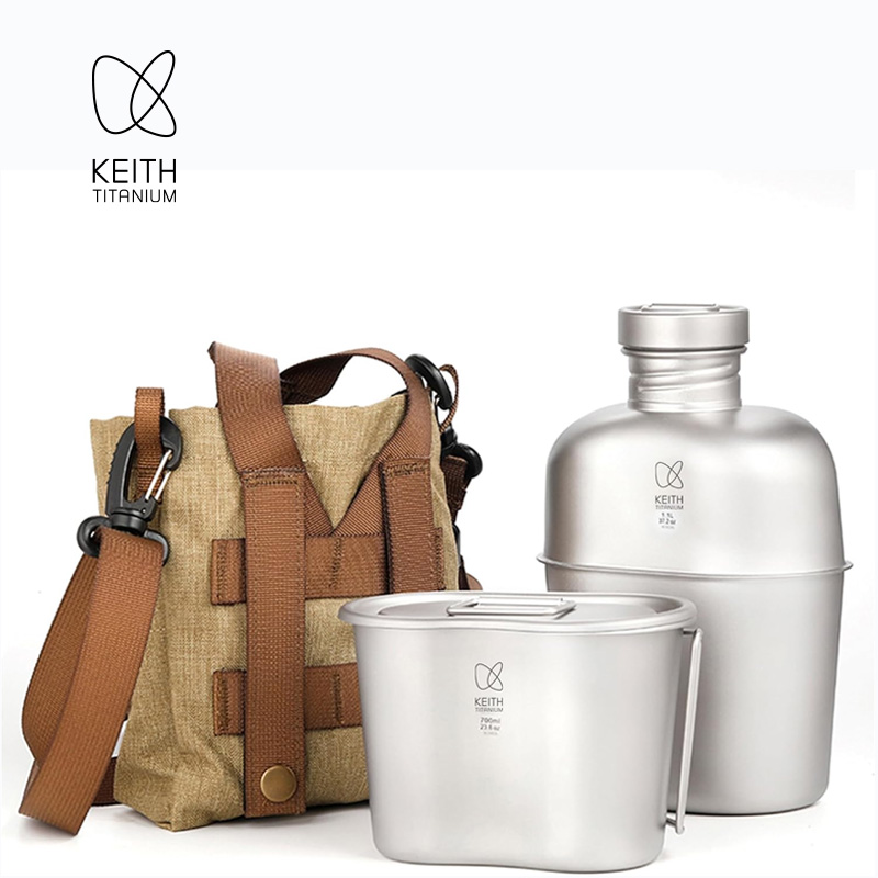 KEITH  Pure Titanium Canteen M - Mess Kit Titanium recensie en prijs