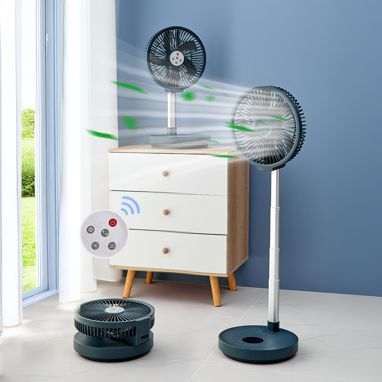Portable Standing Fan with Rem - Camping Cooking Table Foldable recensie en prijs