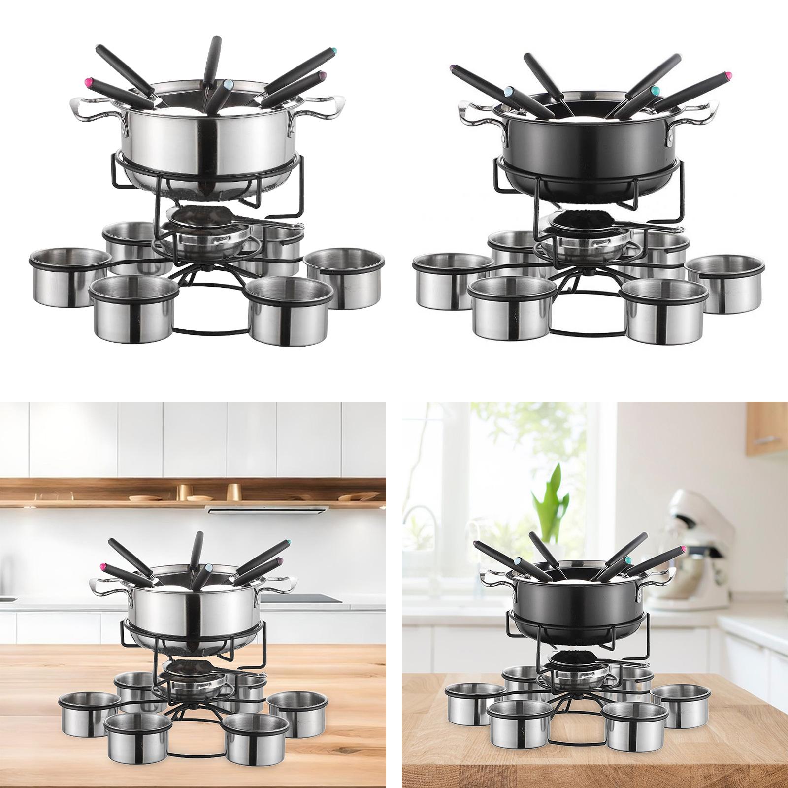 Fondue Pot Set Cooking Stove T - Camping Cooking Pot Stainless Steel recensie en prijs