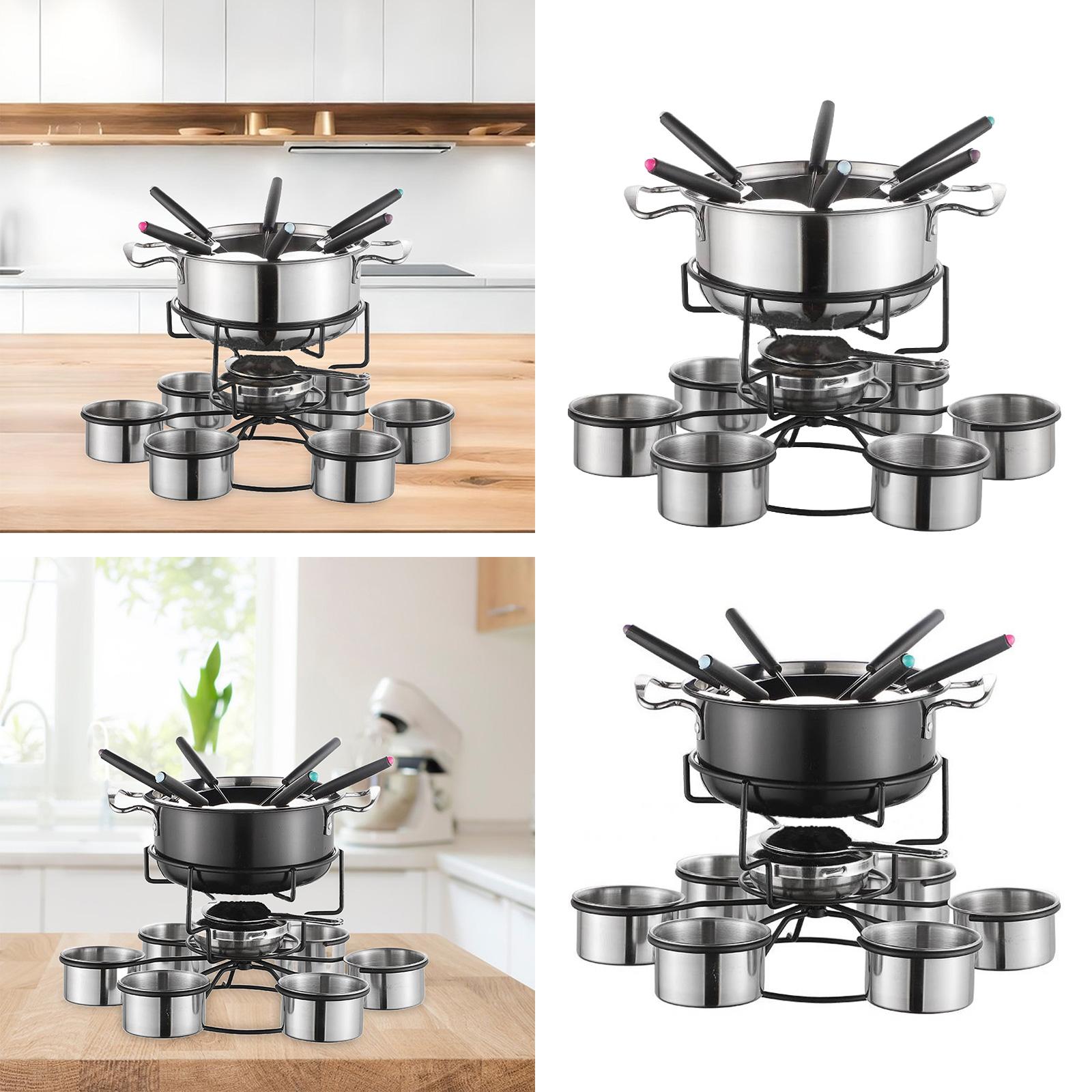 Fondue Pot Set Cooking Stove T - Camping Cooking Pot Stainless Steel recensie en prijs
