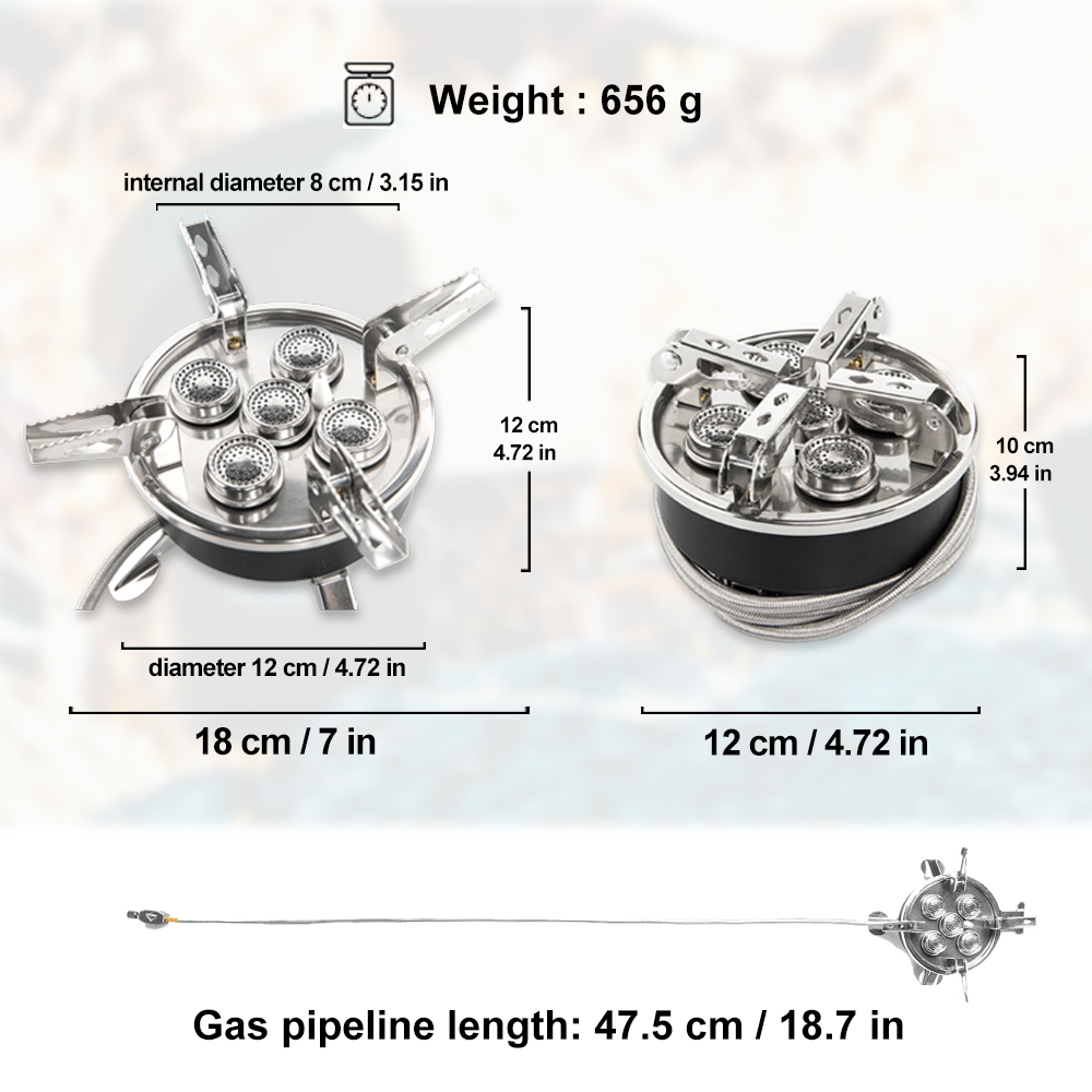 Widesea Camping 5in1 Gas Stove - Camping Cooking Equipment Gas recensie en prijs