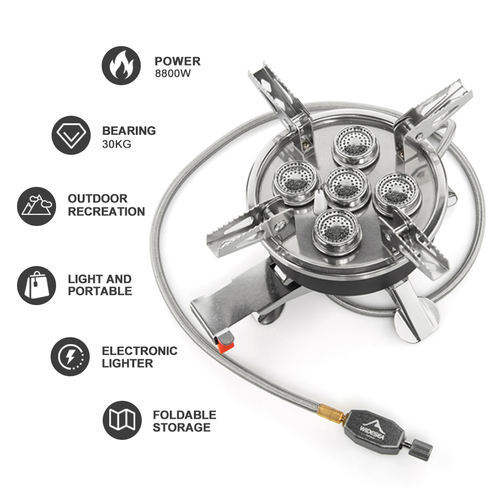 Widesea Camping 5in1 Gas Stove - Camping Cooking Equipment Gas recensie en prijs