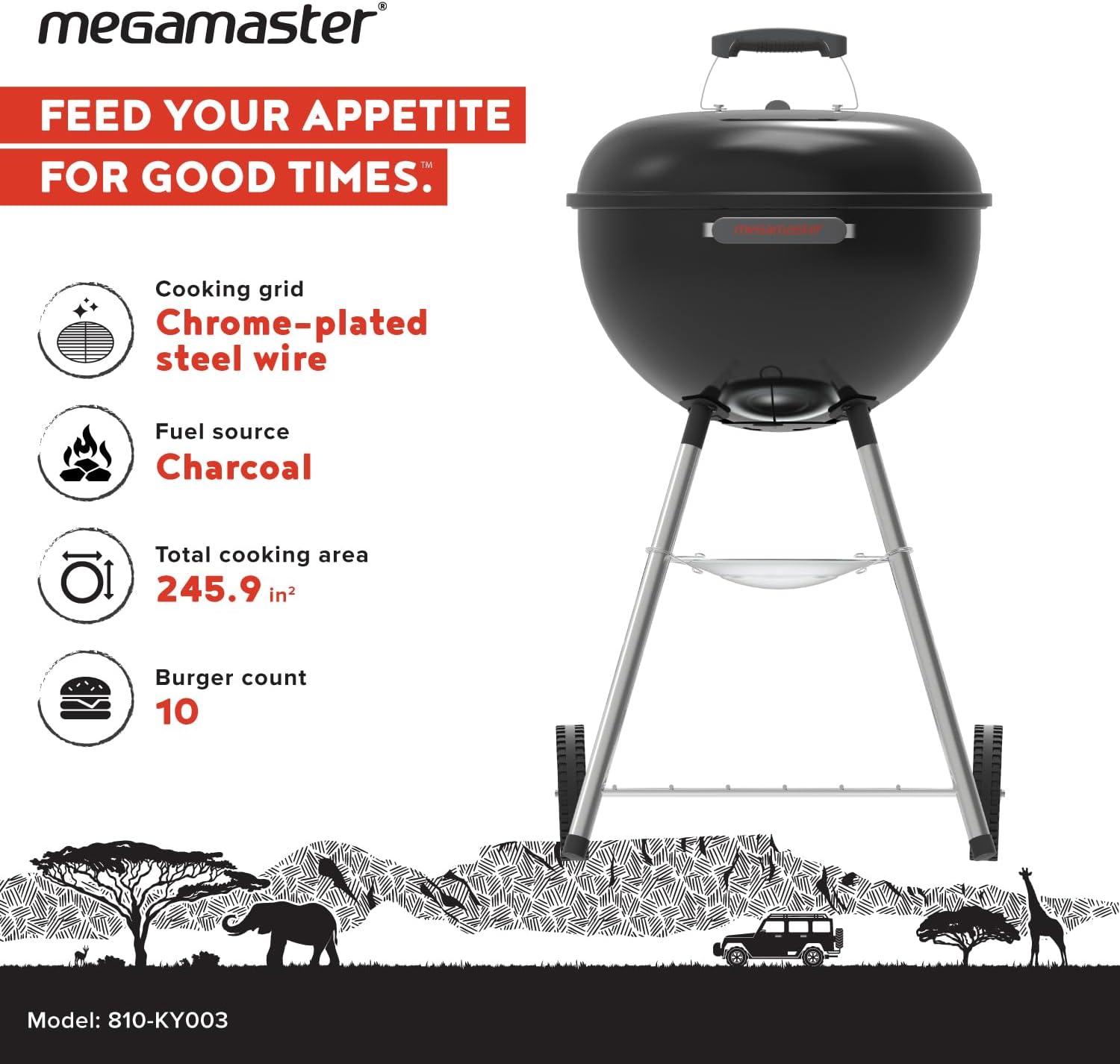 Portable Charcoal BBQ Grill wi - Camping Cooking Portable recensie en prijs