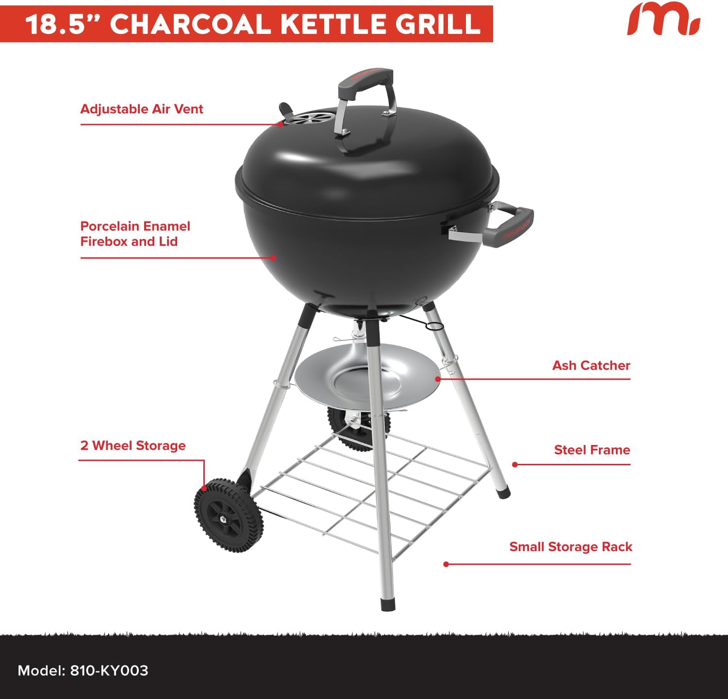 Portable Charcoal BBQ Grill wi - Camping Cooking Portable recensie en prijs