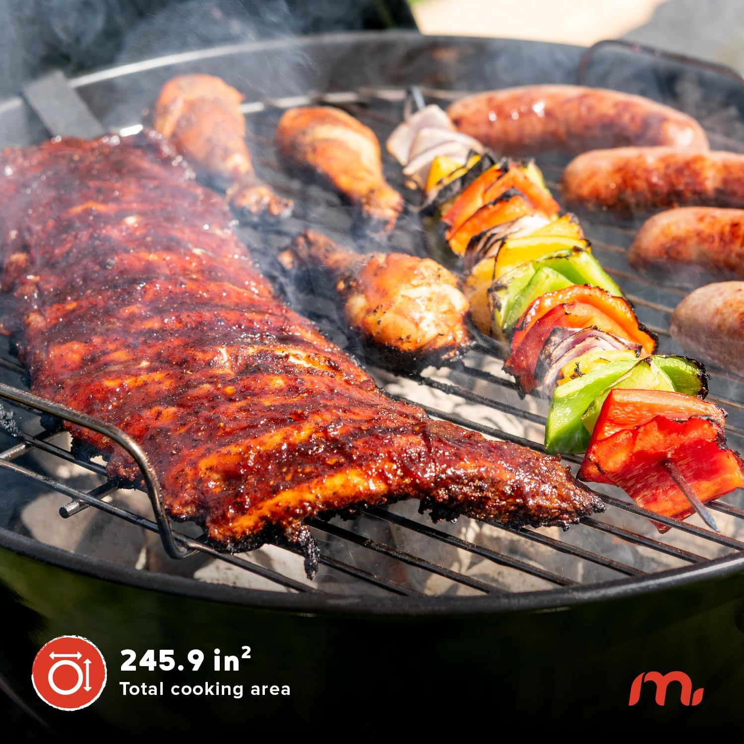 Portable Charcoal BBQ Grill wi - Camping Cooking Portable recensie en prijs