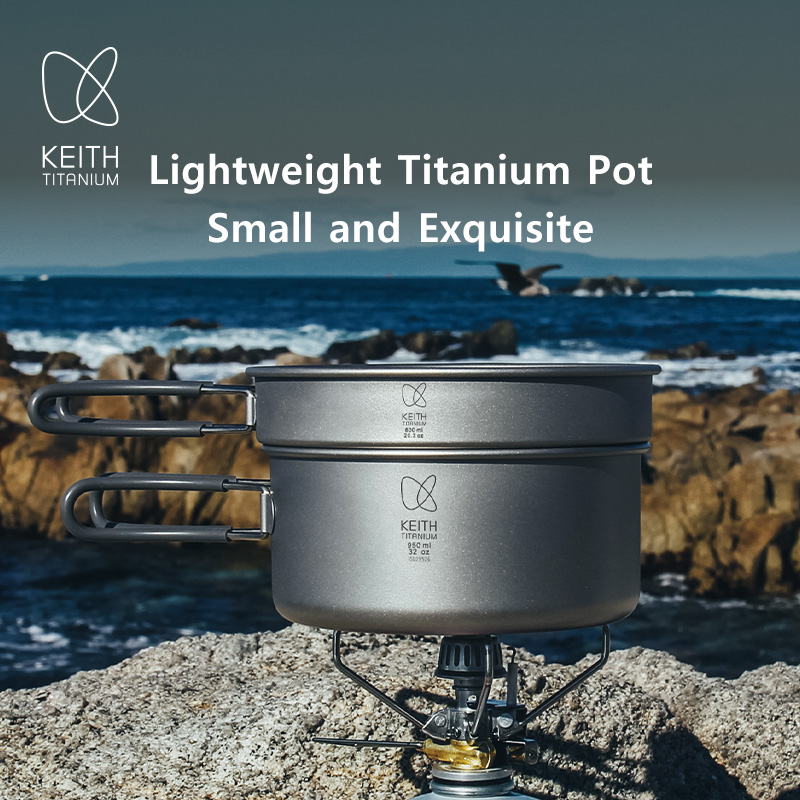 Keith Titanium Pot Set Outdoor - Nesting Camping Cooking Set recensie en prijs
