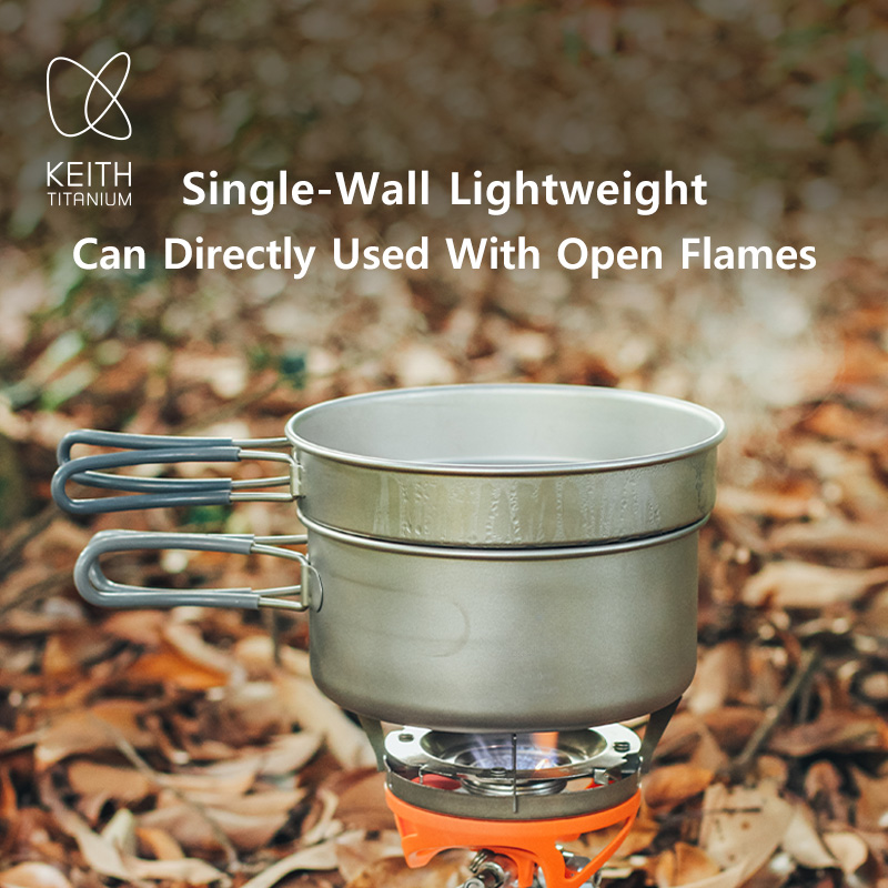 Keith Titanium Pot Set Outdoor - Nesting Camping Cooking Set recensie en prijs