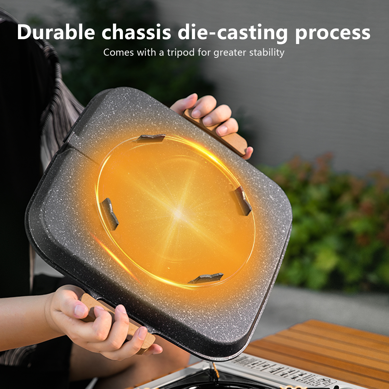 BISINNA Square BBQ Grill Pan N - Camping Cooking And Eating recensie en prijs