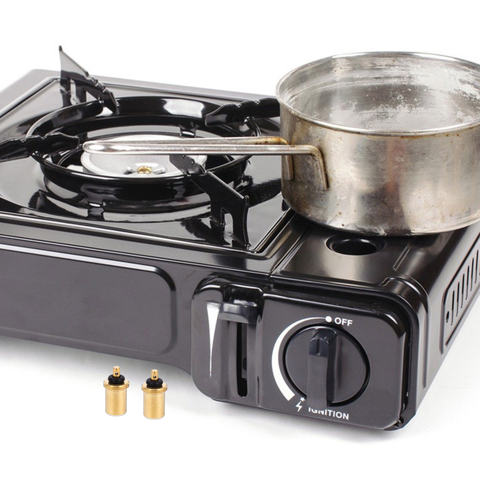 2Pcs Gas Refill Adapter Brass  - Camping Cooking Equipment Gas recensie en prijs