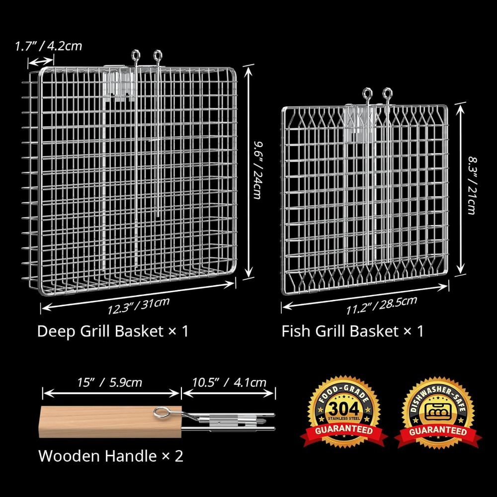 Fish Grill Basket Set, Removab - Nesting Camping Cooking Set recensie en prijs
