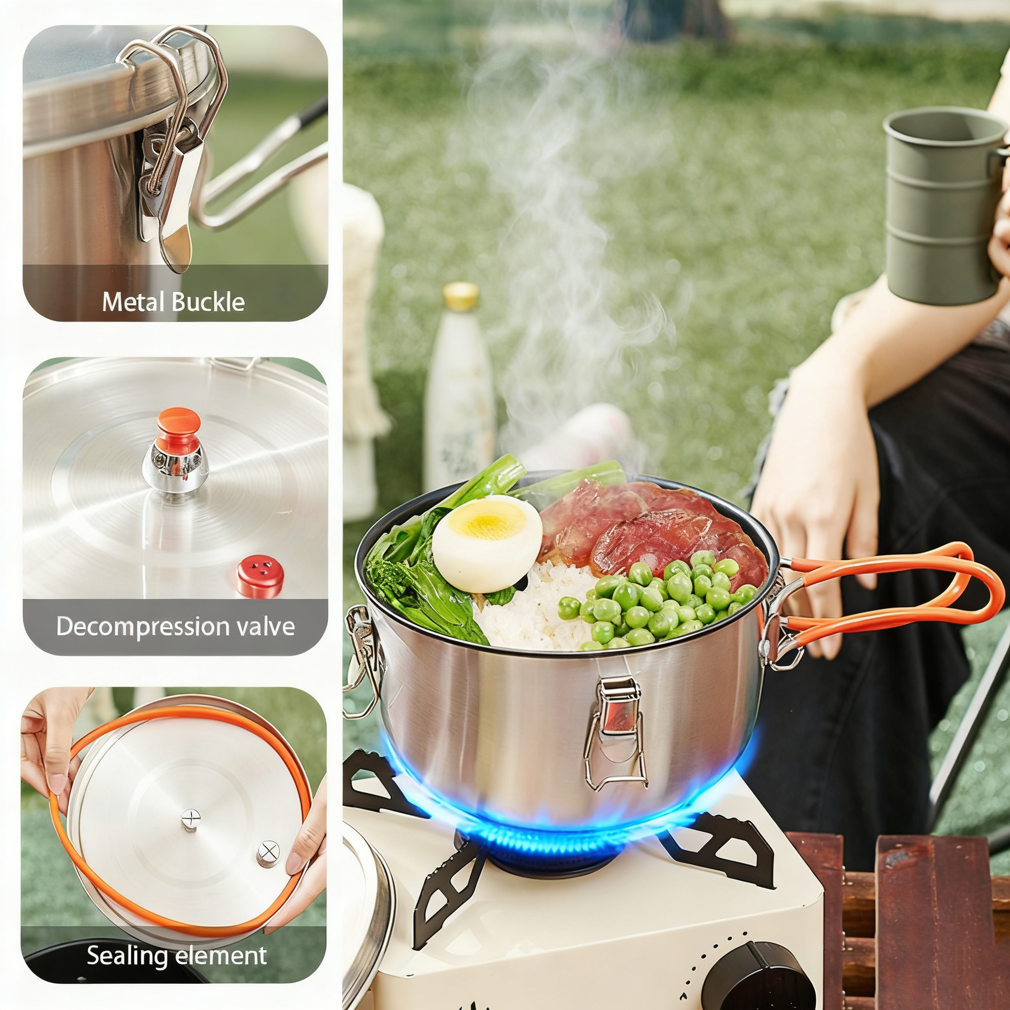 Pandatou Portable High Altitud - Camping Cooking Pot Stainless Steel recensie en prijs