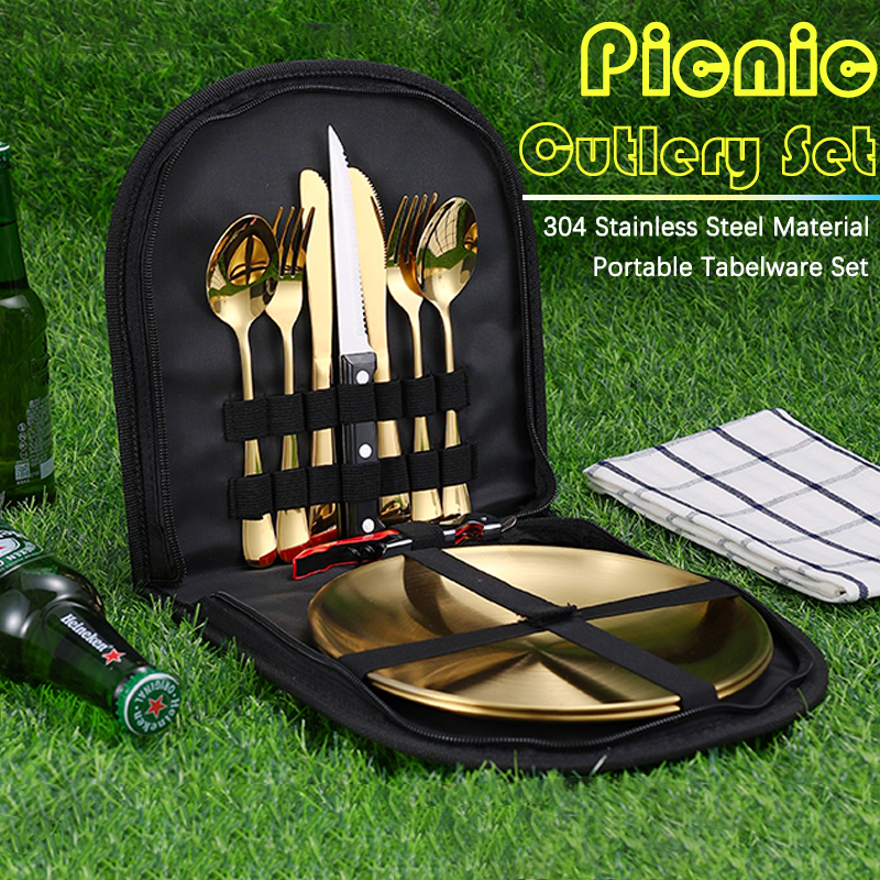 10Pcs Camping Tableware Set 30 - Camping Cooking And Eating recensie en prijs