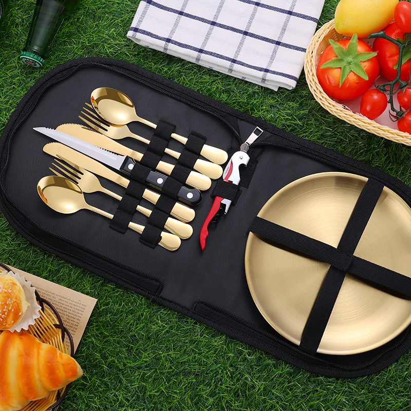 10Pcs Camping Tableware Set 30 - Camping Cooking And Eating recensie en prijs