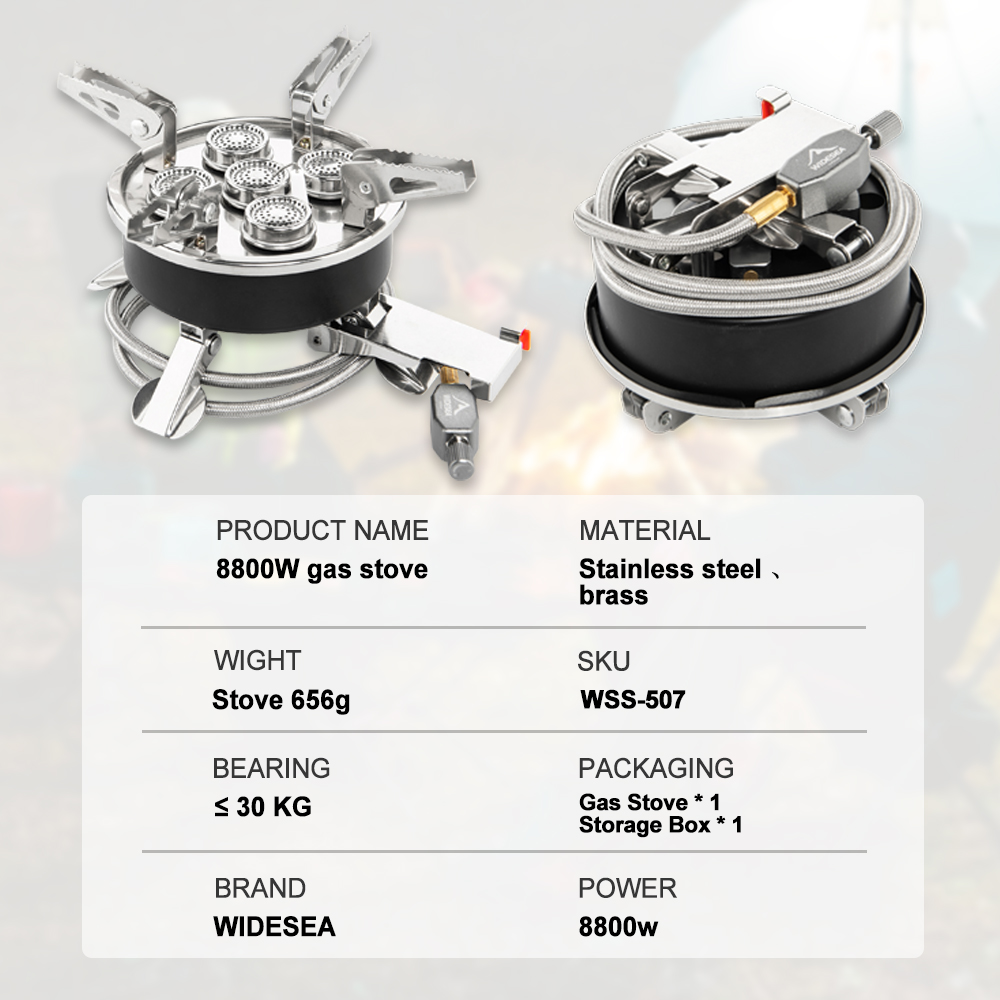 Widesea Camping 8800W Gas Stov - Camping Cooking Equipment Gas recensie en prijs