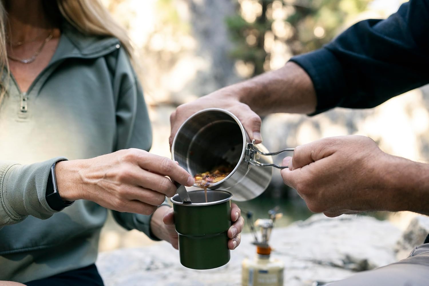Stainless Steel Camping Cookwa - Nesting Camping Cooking Set recensie en prijs