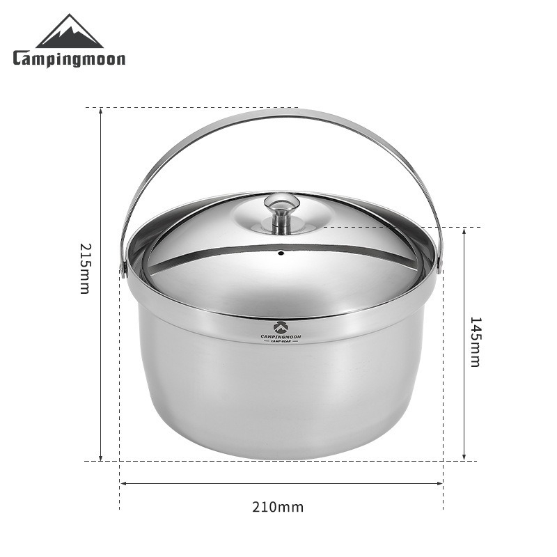 CAMPINGMOON CC-21 Stewed Rice  - Camping Cooking Pot Stainless Steel recensie en prijs