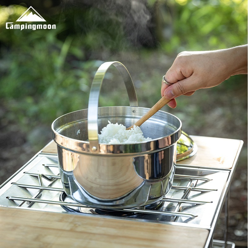 CAMPINGMOON CC-21 Stewed Rice  - Camping Cooking Pot Stainless Steel recensie en prijs