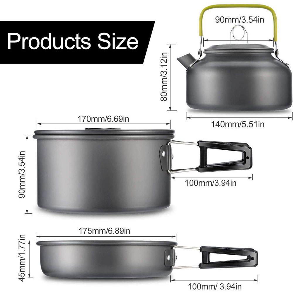Outdoor camping cookware set a - Camping Cooking Set 2 Person recensie en prijs