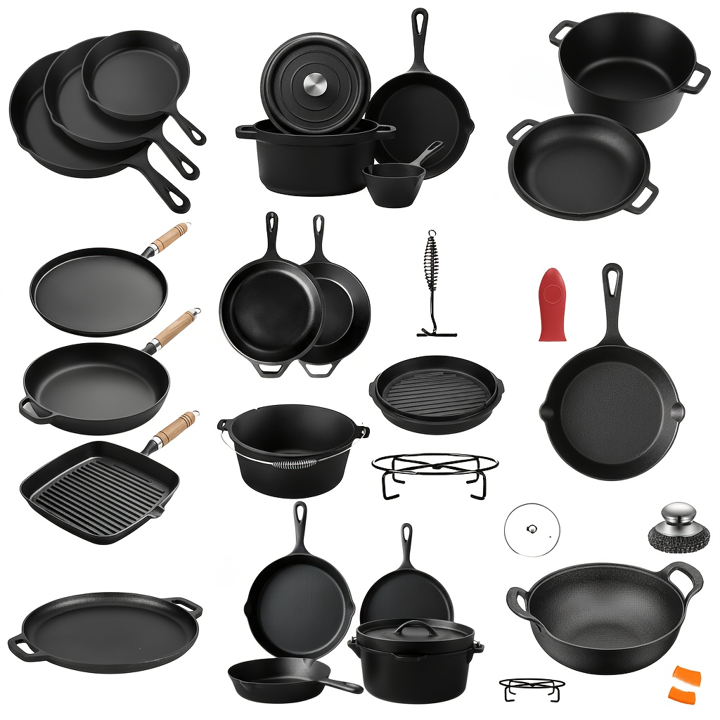 Cast Iron Cookware Sets for Ki - Camp Dutch Oven Cast recensie en prijs