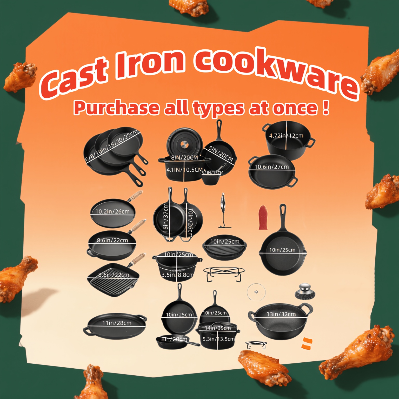 Cast Iron Cookware Sets for Ki - Camp Dutch Oven Cast recensie en prijs
