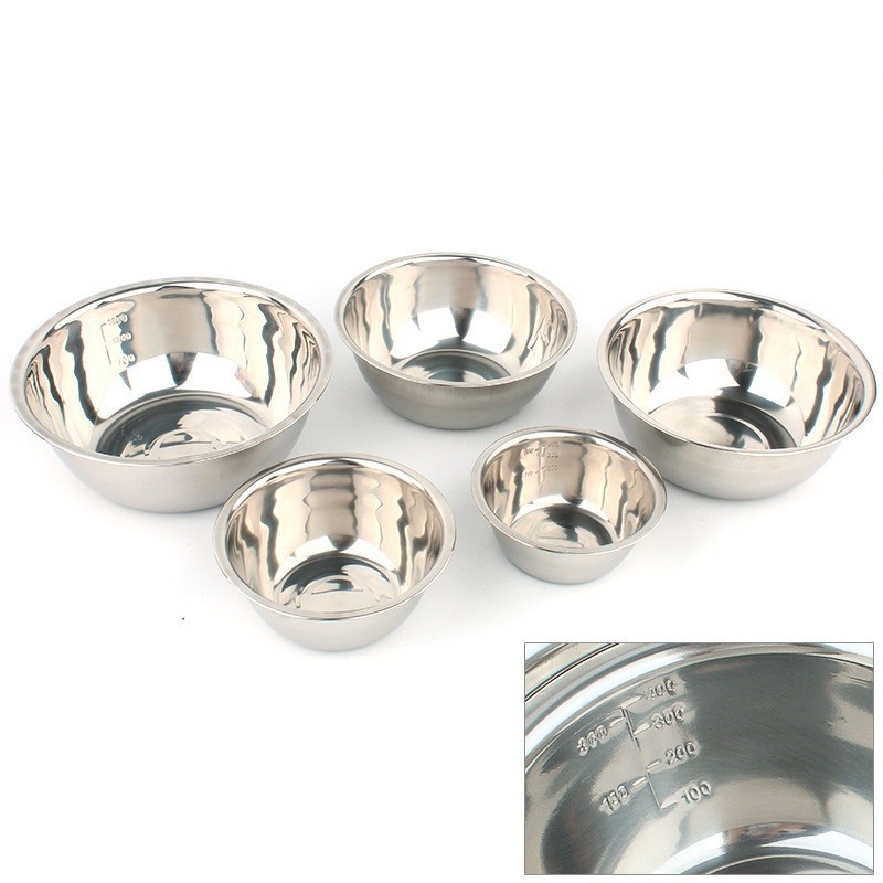 5pcs/set Stainless Steel Mixin - Nesting Camping Cooking Set recensie en prijs