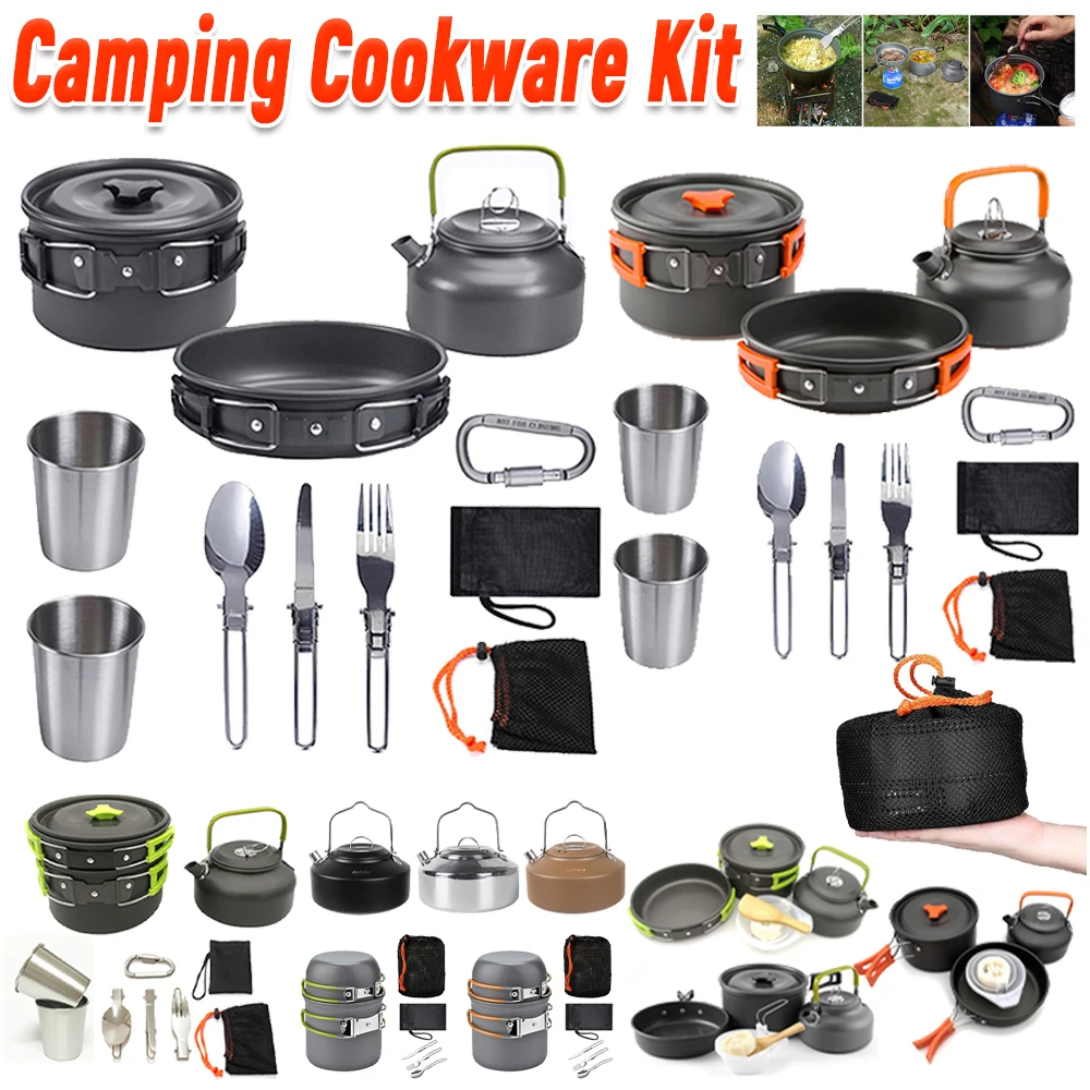 Camping Cookware Kit Kettle Po - Camping Cooking Pot Stainless Steel recensie en prijs