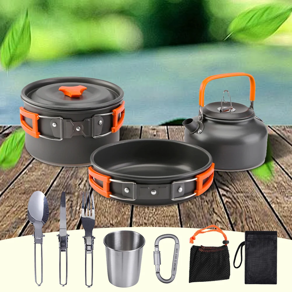 Camping Cookware Kit Kettle Po - Camping Cooking Pot Stainless Steel recensie en prijs