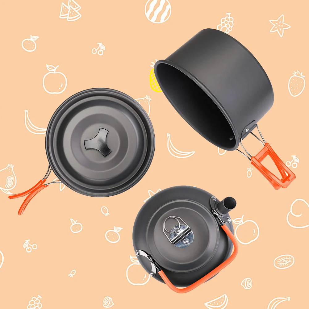 Camping Cookware Kit Kettle Po - Camping Cooking Pot Stainless Steel recensie en prijs