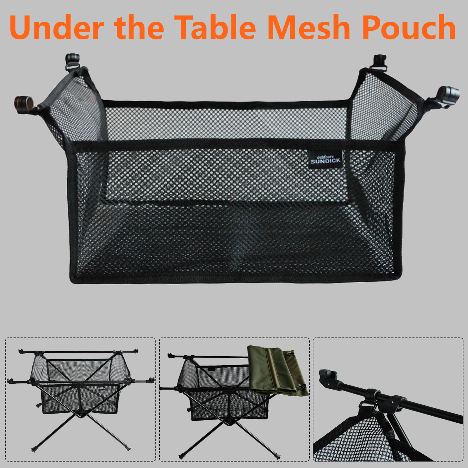 Under the Table Mesh Pouch Out - Camping Cooking Utensil Holder recensie en prijs
