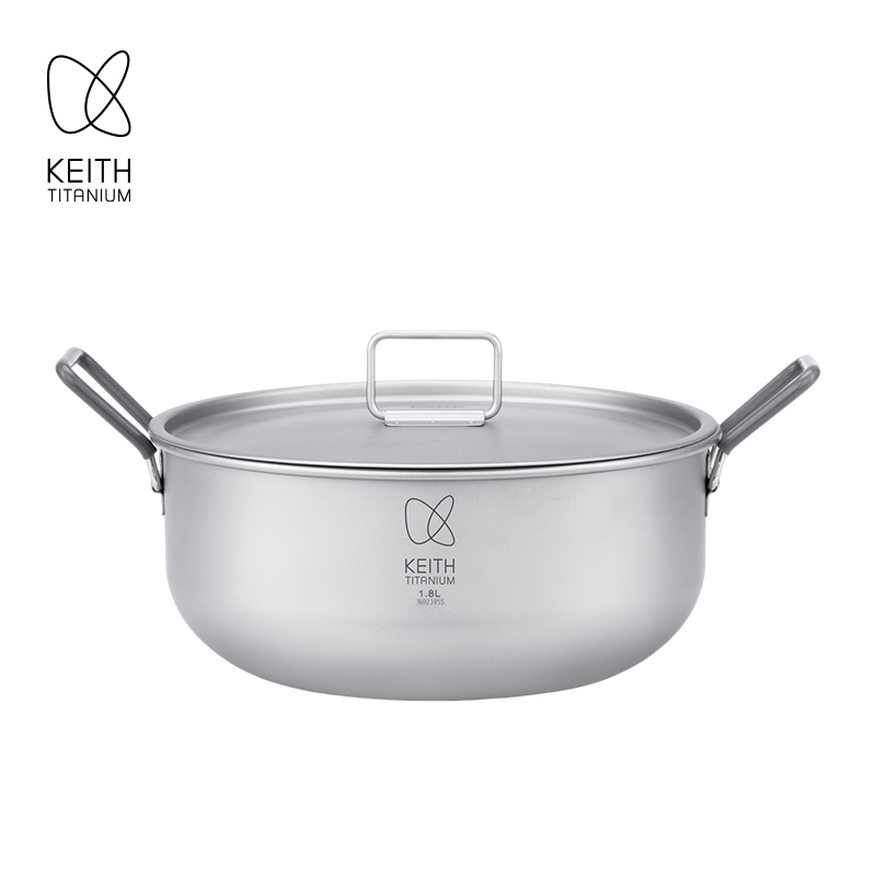 KEITH 1.8L Pure Titanium Cooki - Camping Cooking Handle recensie en prijs