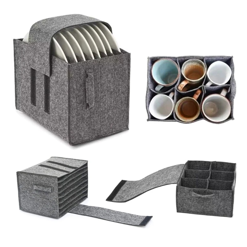 1pc Felt Plate Dish Cup Storag - Camping Cooking Utensil Holder recensie en prijs