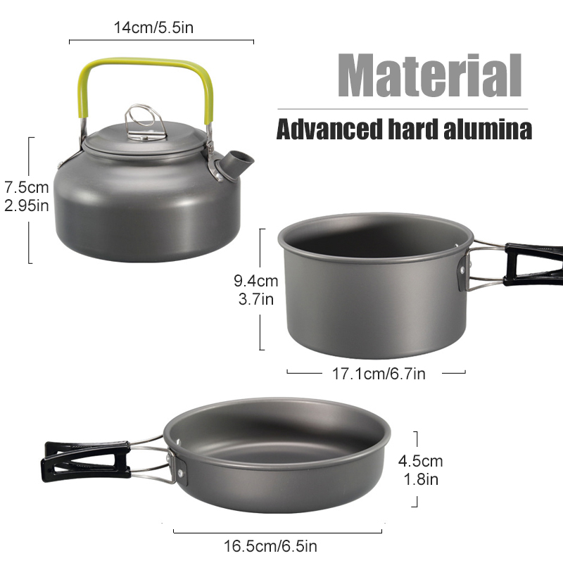 WESTTUNE Camping Cookware Kit  - Camping Cooking Set 2 Person recensie en prijs