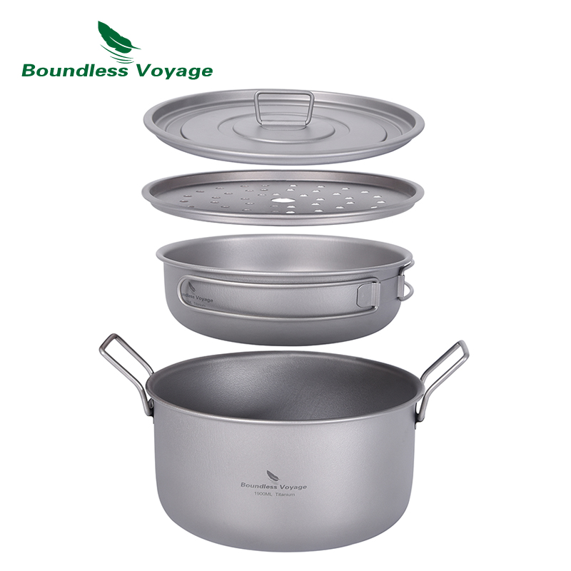 Boundless Voyage Camping Cooki - Mess Kit Titanium recensie en prijs