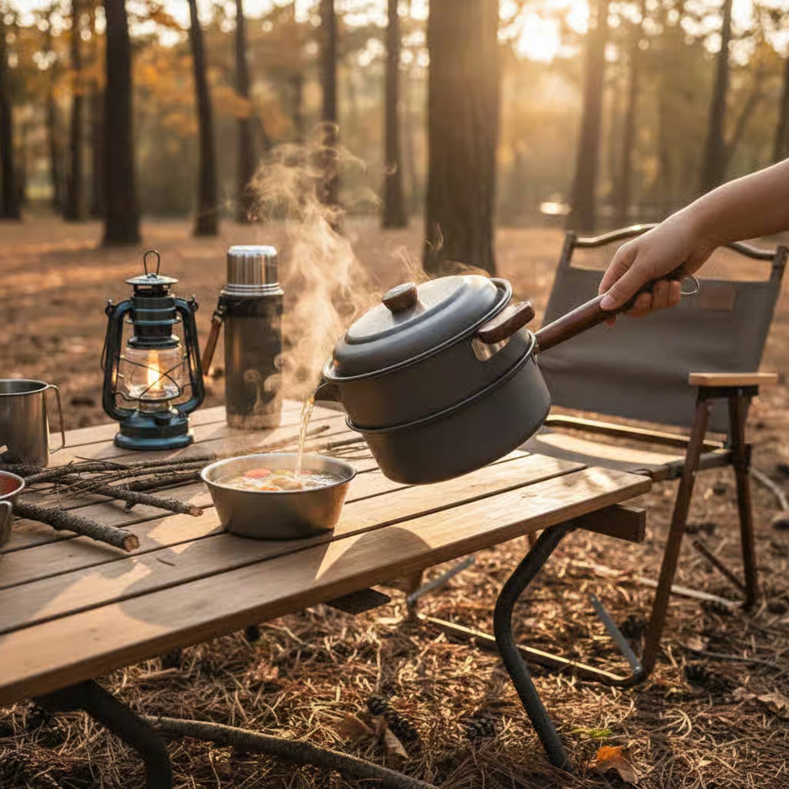 3 L 3L Outdoor Cooking Pot Lig - Nesting Camping Cooking Set recensie en prijs