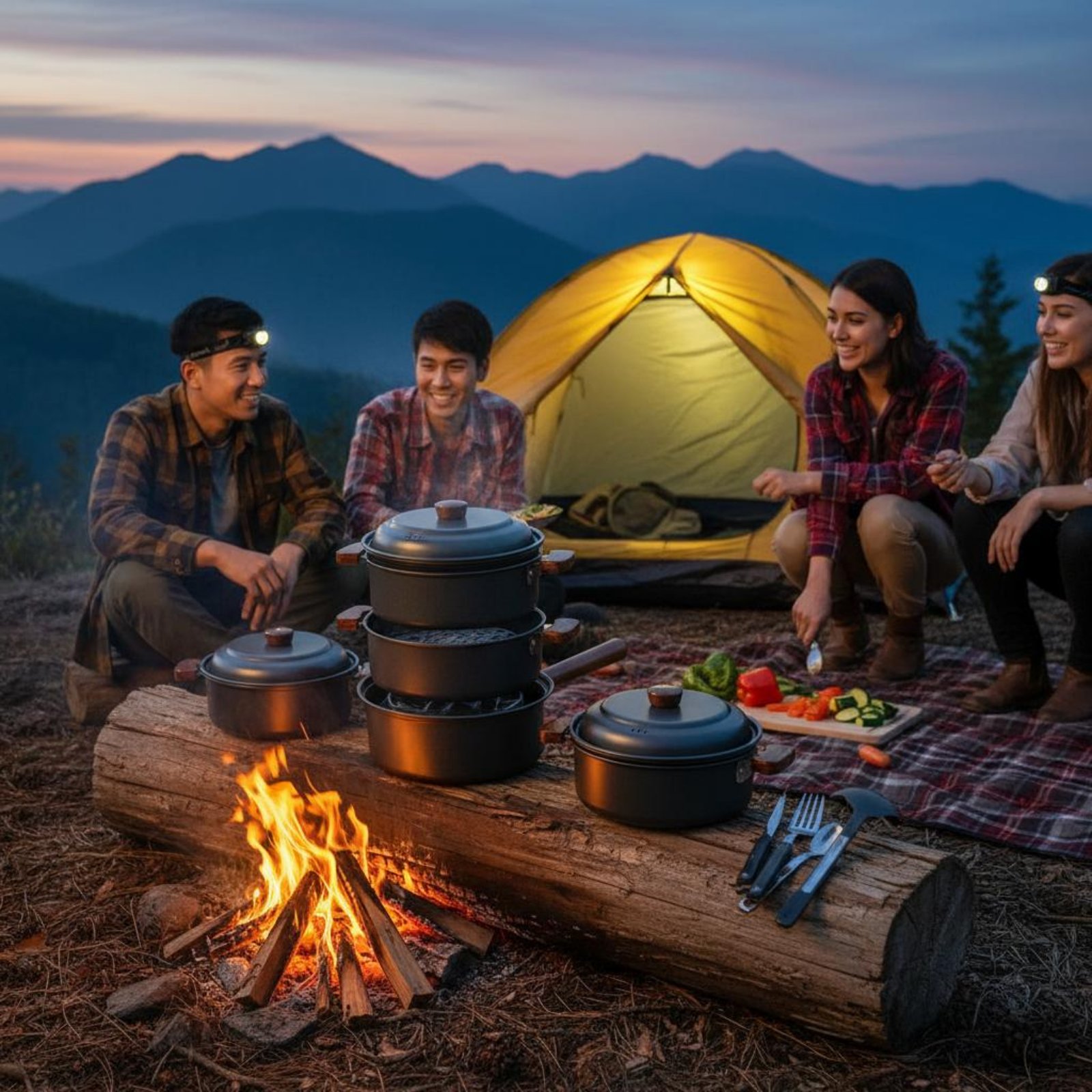 3 L 3L Outdoor Cooking Pot Lig - Nesting Camping Cooking Set recensie en prijs